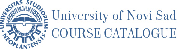 Course Catalogue - University of Novi Sad